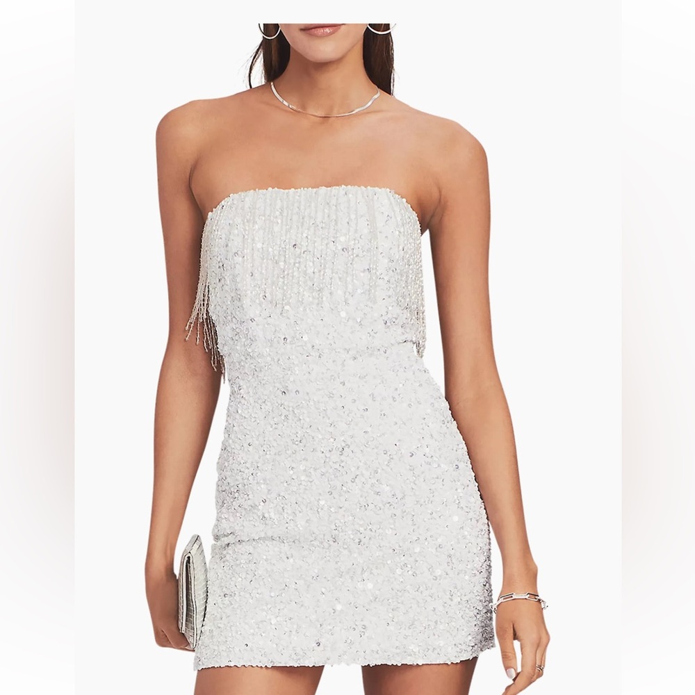 Retrofete Cassandra sequin fringe dress